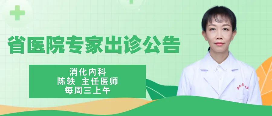 【重磅來襲】關注！海南省人民醫(yī)院消化內科主任醫(yī)師陳軼長期坐診定安分院，有需求請?zhí)崆邦A約！