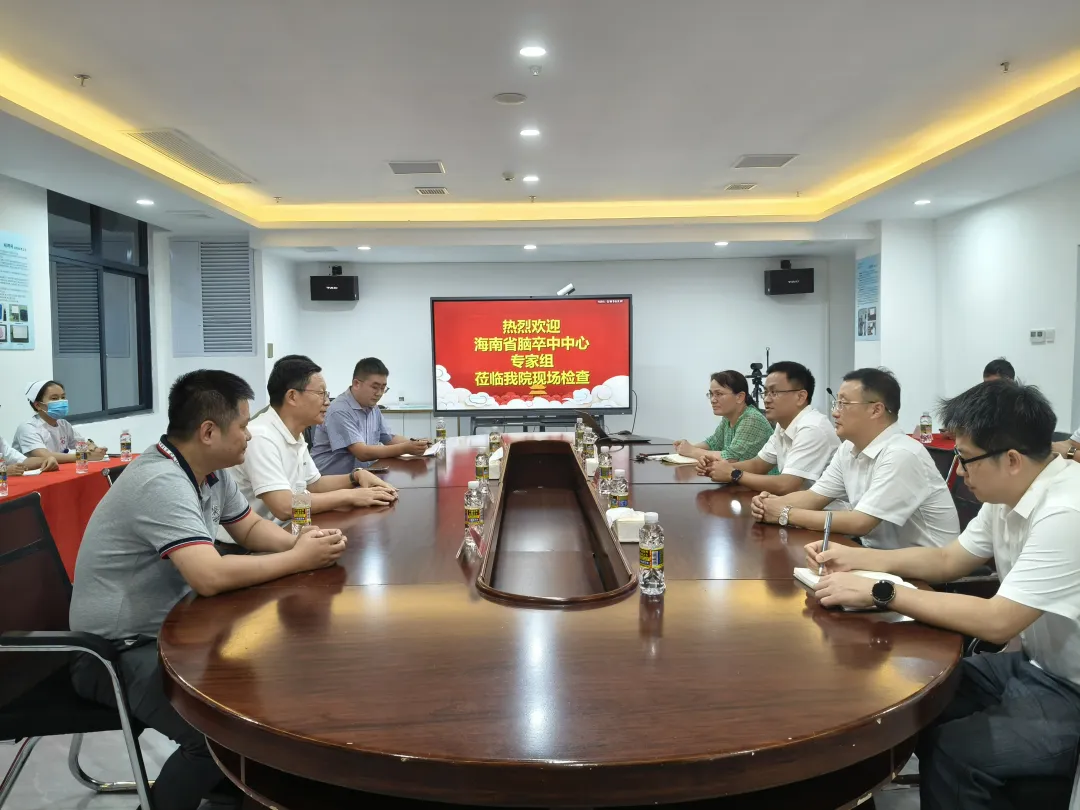 海南省卒中中心建設專家組蒞臨海南省人民醫(yī)院定安分院現(xiàn)場指導評估
